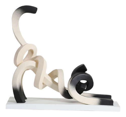Resumo Estatueta De Gato, Artesanato De Linhas 30x10x29cm