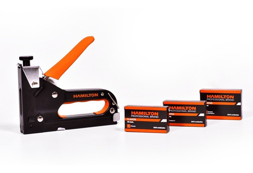 Imagen 3 de 10 de Kit Engrapadora Clavadora Profesional Hamilton Pepkit + Orga
