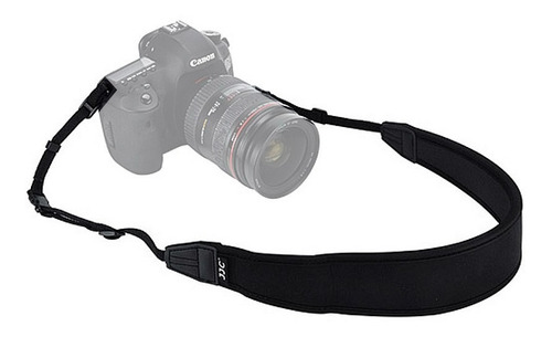 Correa Para Cámara Neopreno Mirrorless Reflex Canon Nikon Color Negro