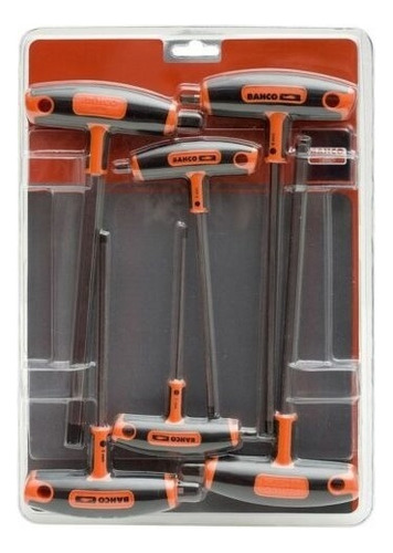 Bahco 903t-1 Juego De Llaves Allen Hexagonales Con Mango T