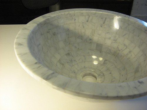 Imagen 4 de 7 de Venecita, Malla, Panel Mármol Carrara Pi02 - Forma Y Diseño