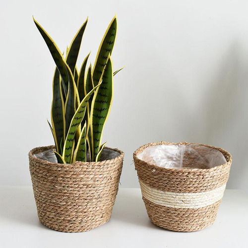 3 Cestas De Mimbre Natural Tejidas A Mano Rústicas.