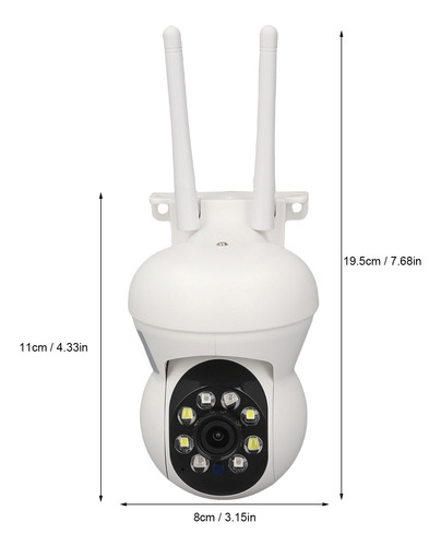 Câmera De Segurança Cctv 1080p Hd Wireless App Control 360