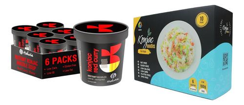 Hethstia 16 Piezas De Arroz Shirataki Y Curry Rojo Ramen Ins