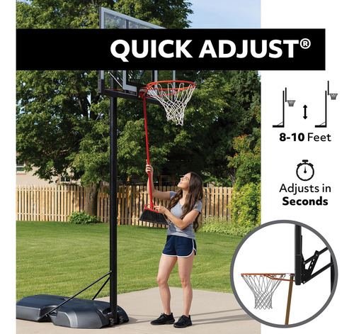 Tablero Basquetbol 44 Policarbonato Ajustable Fijo Lifetime