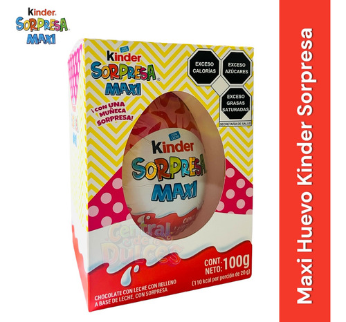 Huevo Kinder Sorpresa Maxi Niña Chocolate 100g