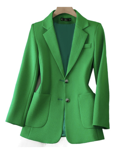 Blazer Casual Color Verde