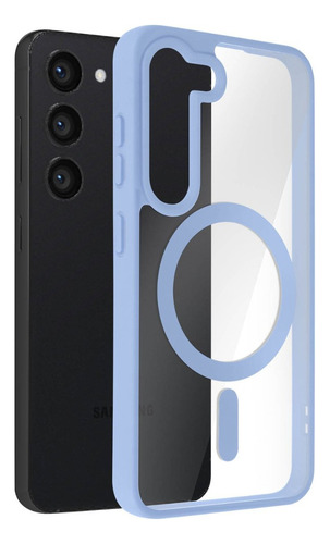 Funda Transparente Color Para Samsung Galaxy Magsafe S24 S25