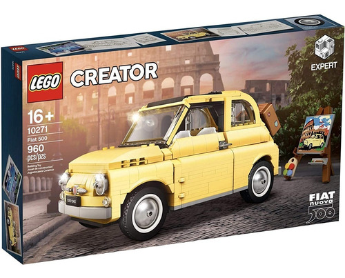 Lego Creator Experto Fiat 500 Color Amarillo 960pcs Febo
