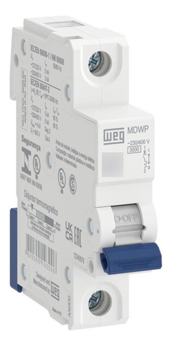 Llave termica unipolar 4a WEG mdwp-c4 curva C