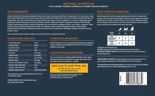 Instinct Raw Boost Grain Free Recipe With Real Chicken Natur