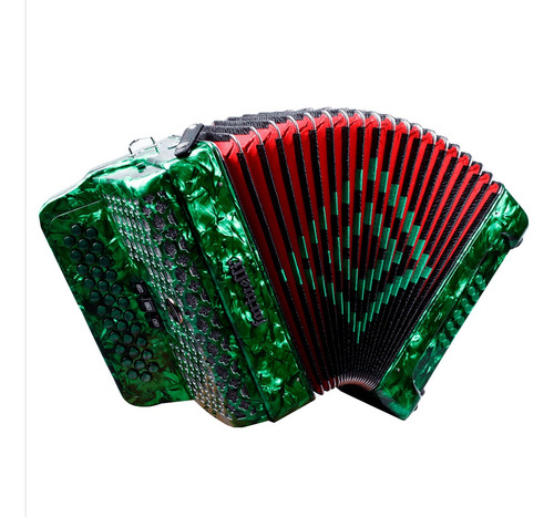 Farinelli Acordeon Botones Fa Verde 34 Botones 12bajos 3 Reg Verde