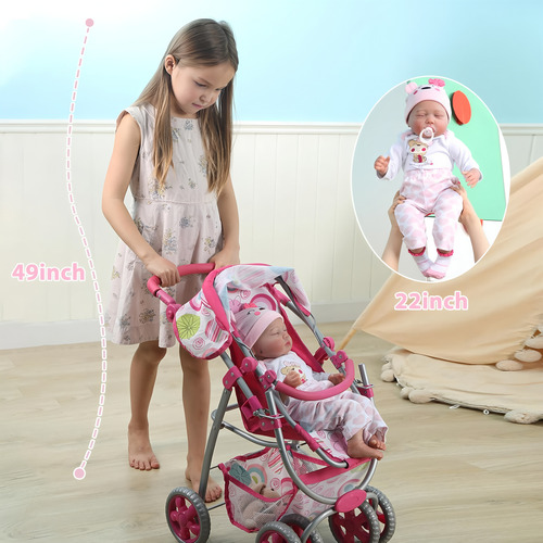 Muñeca Bebé Reborn De Silicona Algodón Niña Bella 55cm Doll