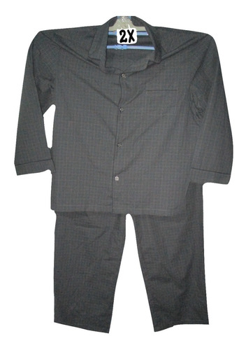 Pijama Gris A Cuadros Hombre Set D 2 Piezas Talla 2x Merona 