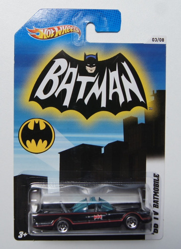 Hot Wheels 2012 Batman - ´66 Tv Batmobile 03/08 Color Negro (1)