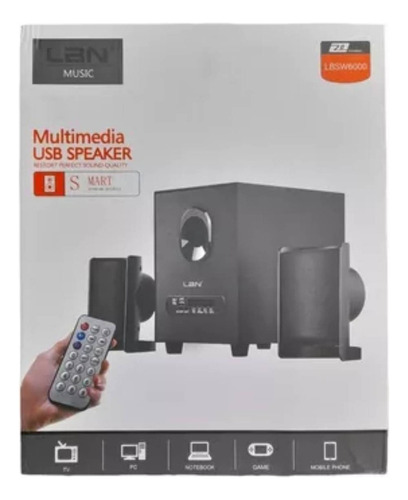 Parlante Subwoofer 2.1 Usb Lbn Multimedia Speaker Lbsw6000