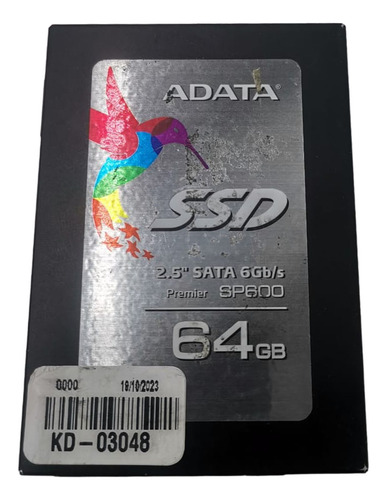Producto Usado Disco Estado Sólido 2.5  Adata Sp600 64gb -rm