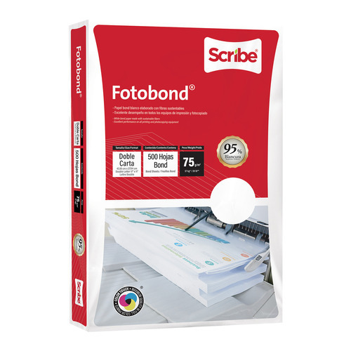 Aprendiz toda la vida amplio Papel Fotobond Blanco Doble Carta 75 Gr - 500 Hojas | MercadoLibre