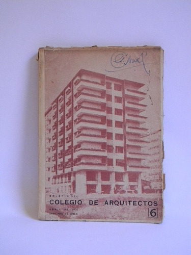 Boletín Del Colegio De Arquitectos 1945 Planos Obras