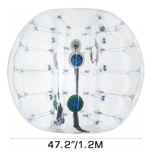 Imagen 10 de 12 de Pelota De Parachoques Inflable Azul Claro