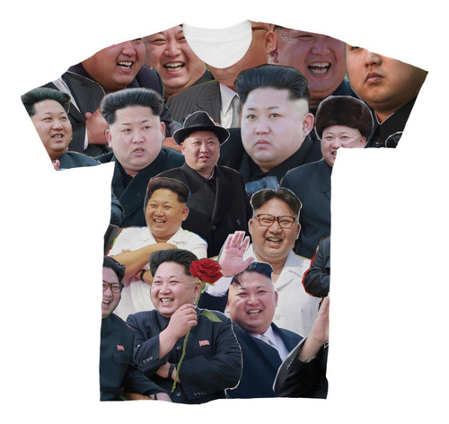 Polera Con Collage De Fotos De Kim Jong-un