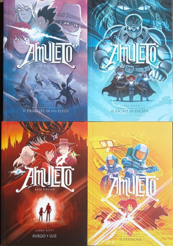 4 Libros - Saga Amuleto 5 6 7 Y 8 - Kazu Kibuishi - Común