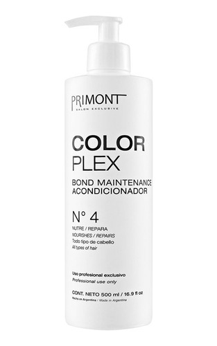 Primont Color Plex Acondicionador Paso 4 Reparador 500ml