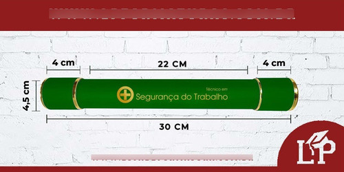 Canudo De Formatura Personalizado Segurança Do Trabalho