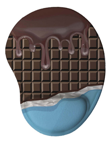 Mouse Pad Ergonômico Chocolate Presente Criativo