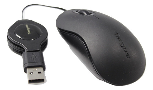 Mouse Mini Usb Óptico Enrollable Viaje Targus Usado(ver Foto