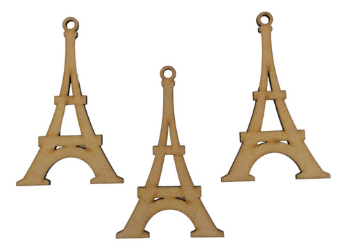 Silueta Torre Eiffel París Mdf 10cm Paquete 100 Piezas