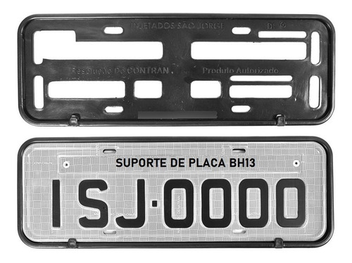 Moldura Suporte Para Placa  40 X 13 Cm P/ Carro E Caminhão