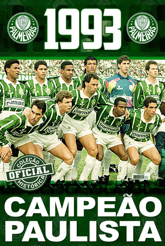 Palmeiras Pôster Campeão Paulista 1993 - On Line Editora