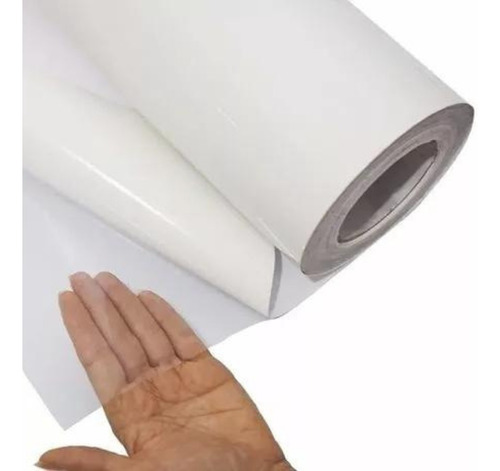 Bobina Vinil Transparente Adesivo P/plotter 610mmx20m 240g