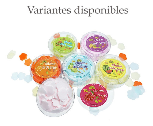 Imagen 7 de 8 de Láminas De Jabón Para Manos Papel Jabon Portátil 6pzs