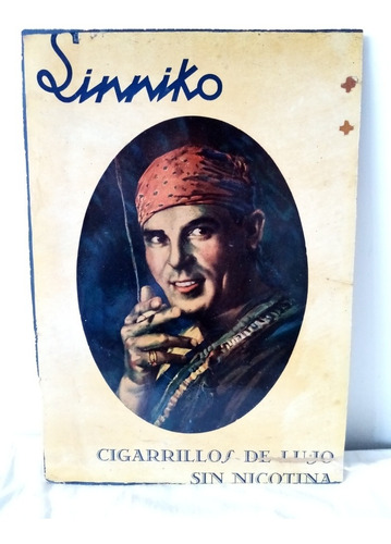 Antiguo Afiche De Publicidad - Cigarrillos Sinniko