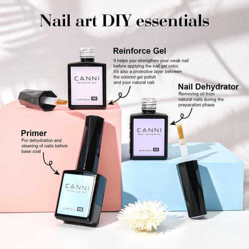 Set De Esmaltes De Uñas En Gel Canni Cc1, 30 Colores, 9 Ml,