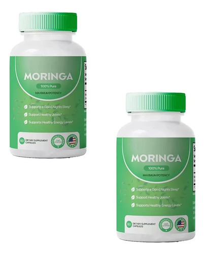 Cápsulas De Moringa Novonovo Rosabella Em Pó, 2 Unidades