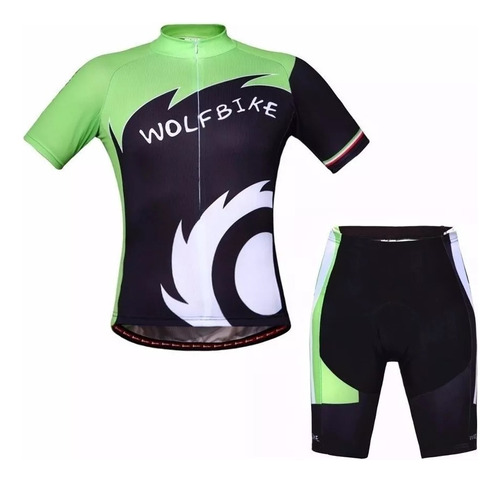 Uniforme Ciclismo Wolfbike Short Acolchado Talla Xs Y S