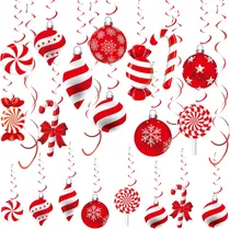 Comprar 30pcs Candy Cane Decoraciones Peppermint Decoraciones Xma...