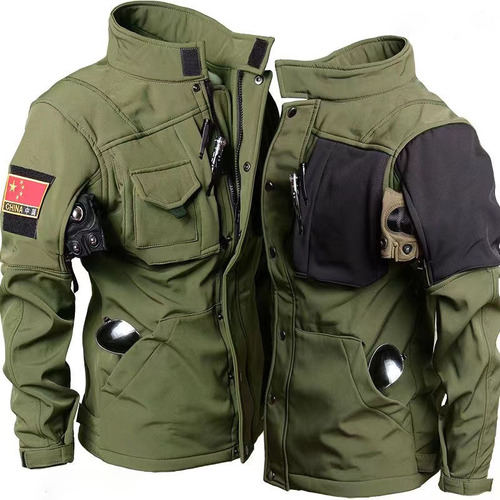 Chaquetas Tácticas De Forro Polar For Hombre, Chaqueta Mili