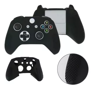 Kit 2 Capas Controle Xbox One Grip Borracha Botão Analógico