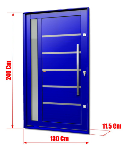 Porta Pivotante Miraggio C/pux.dir.elite Azl 240x130 Brimak