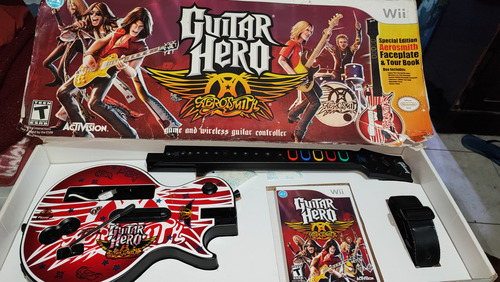 Guitarra Aerosmith Con Juego Para Nintendo Wii (Usado)