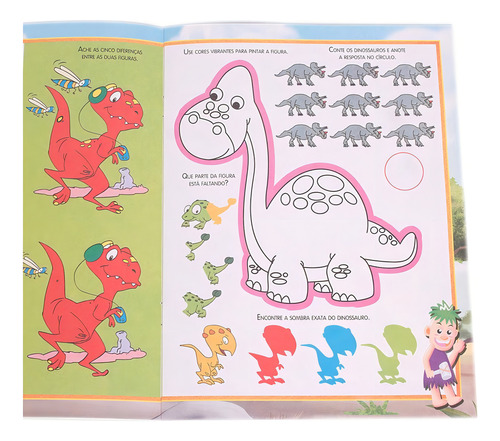 Atividades de Dinossauros: Vol.1 (Amarelo), de Little Pearl Books. Editorial Happy Books Editora Ltda. em português, 2018