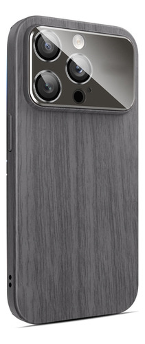 Funda Rígida De Madera Para iPhone 15 Magnetic Shockpro