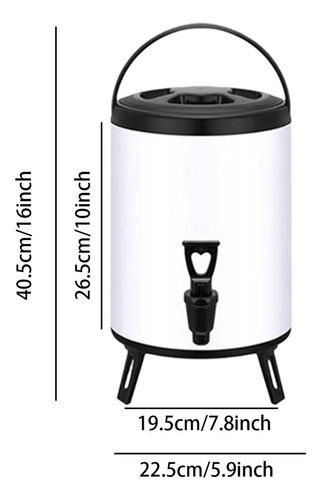 Dispensador De Bebidas Frías Y Calientes Contenedor De 10l