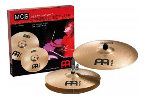 Platillo Meinl Mcs1418 Mcs Hi Hat 14  + Crash Ride 18  Basic