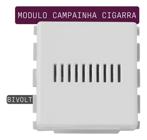 Modulo Campainha Cigarra Eletronica Tramontina Cor Branca 127/220V