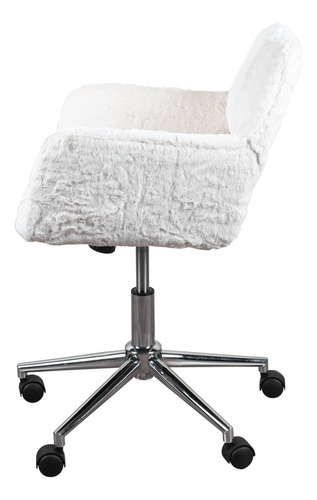 Silla De Oficina Ejecutiva Ergonómica Altura Ajustable Color Blanco Material del tapizado Tela